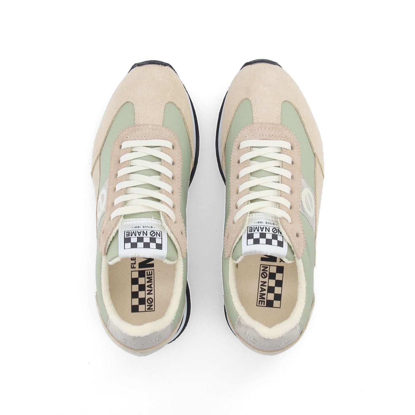 FLEX M JOGGER W - SUEDE/SDE/NYLON - BEIGE/NUDE/OLIVE GREEN